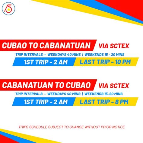 cabanatuan to bgc|Schedules .